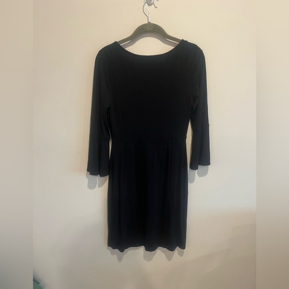 Boden Miriam Black Jersey Scoop Neck Casual Tunic Dress Size 6 - Picture 3 of 7